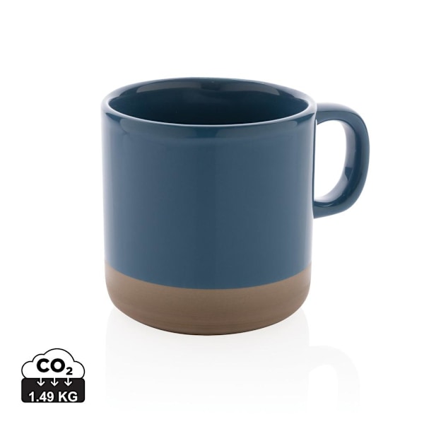 XD Collection Glaserad Keramikmugg 360ml One Size Blå Blue One Size