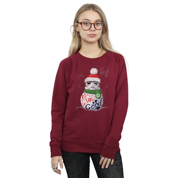 Star Wars Dam/Damer Stormtrooper Up To Snow Good Sweatshirt Burgundy M