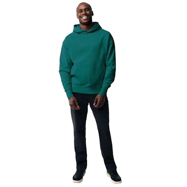 Iqoniq Unisex Vuxen Yoho Återvunnen Bomull Relaxed Fit Hoodie M V Verdigris M