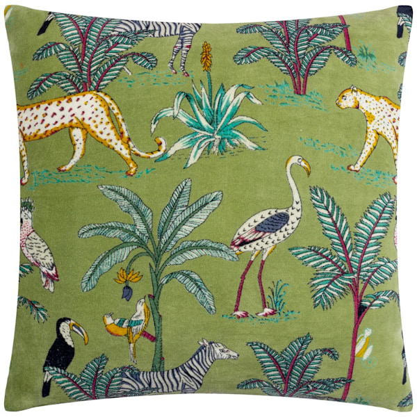 Wylder Tropics Wilds Tropiskt Kuddfodral i Bomull 55cm x 55cm Palm Leaf 55cm x 55cm