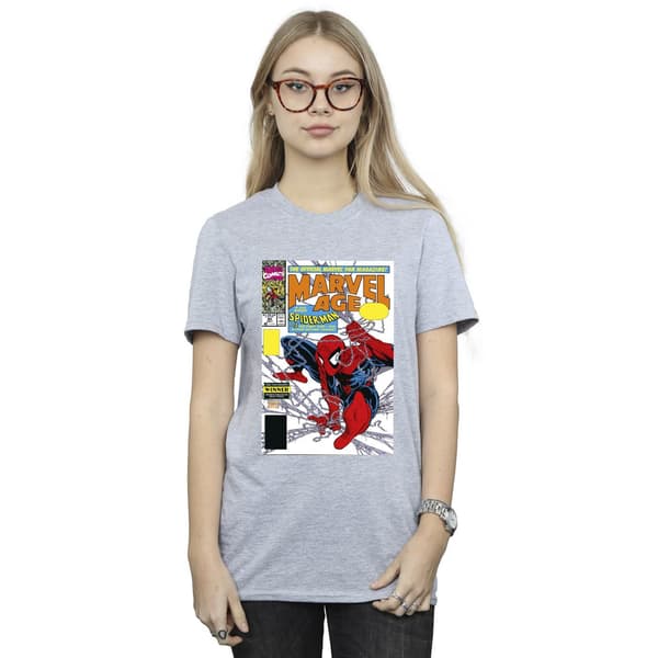 Marvel Dam/Dam Spider-Man Marvel Age Comic Cover Bomull B Sports Grey XXL