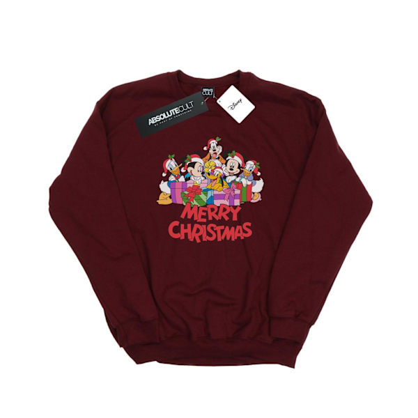 Disney Herr Mickey Mouse Och Vänner Jultröja M Bur Burgundy M
