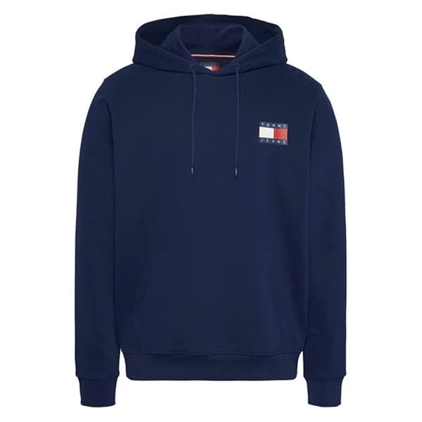 Tommy Jeans Herr Essential Bomullshuvtröja L Marinblå Navy L
