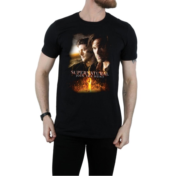 Supernatural Mens Join The Hunt Poster Bomull T-Shirt XL Svart Black XL
