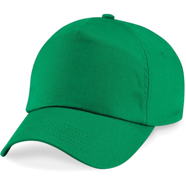 Beechfield Plain Unisex Junior Original 5 Panel Baseball Cap På Emerald One Size
