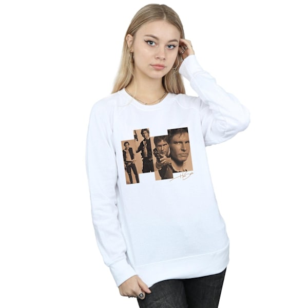 Star Wars Dam/Damer Han Solo Fotoshoot Sweatshirt S Vit White S