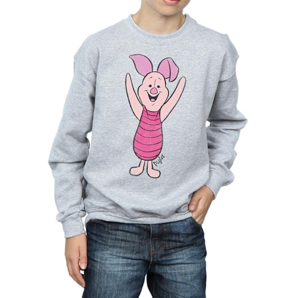 Disney Boys Winnie The Pooh Classic Piglet Sweatshirt 5-6 år Sports Grey 5-6 Years