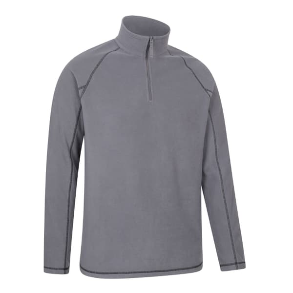 Mountain Warehouse Ashbourne II Half Zip Fleecetröja för män L Charcoal Charcoal L