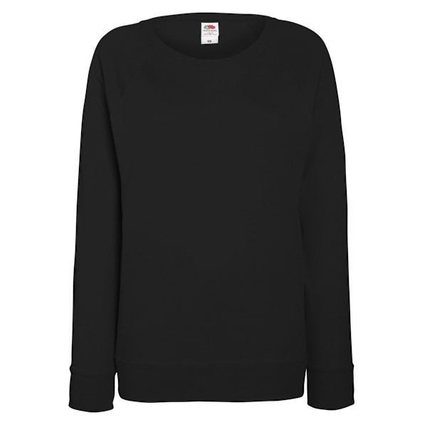Fruit OF The Loom Dam Tröja Raglan Lättviktsmodell ( Black XS