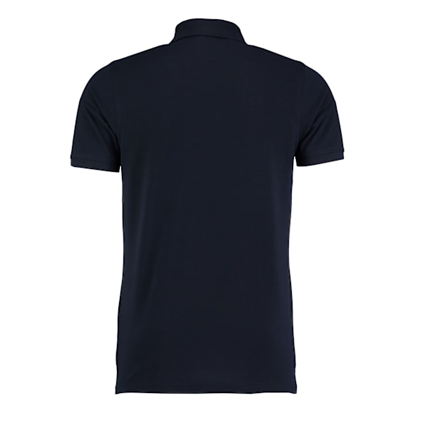 Kustom Kit Klassic Pique Heavy Slim Polo Shirt L Navy för män Navy L