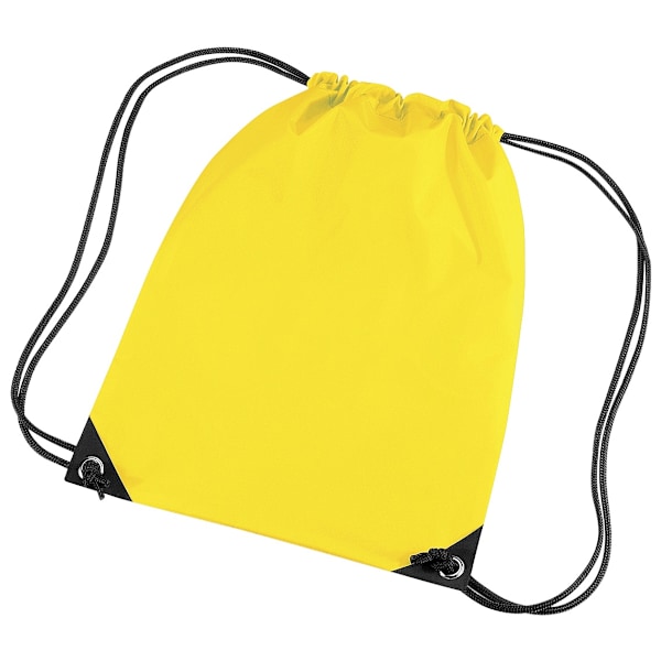 Bagbase Premium Gymsac Vattentät Väska (11 Liter) (2-pack) Yellow One Size