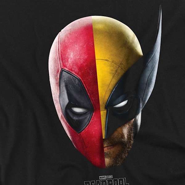 Deadpool & Wolverine Unisex Vuxen Deadpool & Wolverine Porträtt Black L