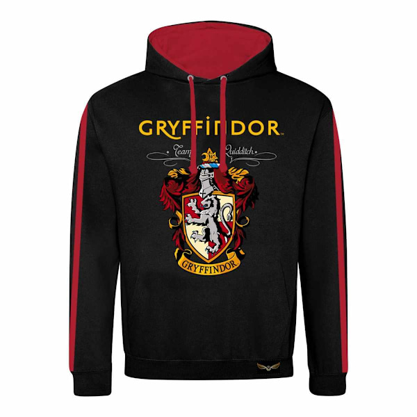 Harry Potter Unisex Vuxen Egendom av Gryffindor Kontrast Hoodie Black/Red XL