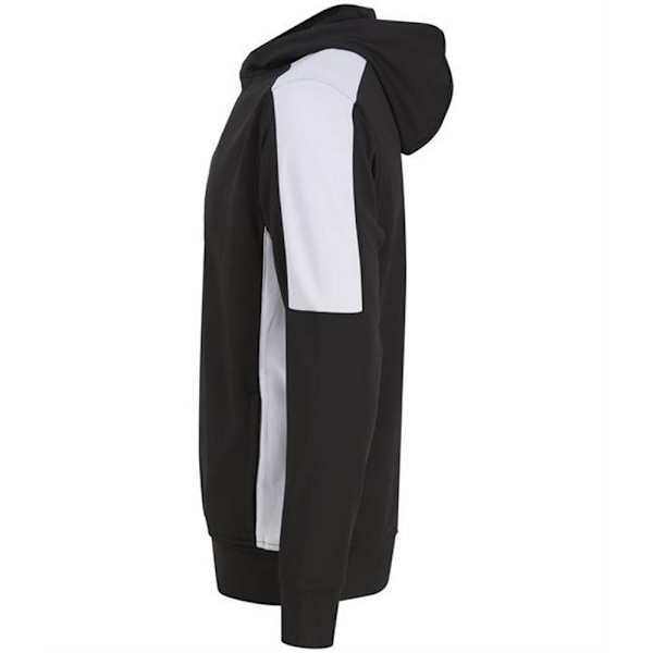 Finden & Hales Unisex Adult Team Contrast Panel Hoodie XL Svart Black/White XL