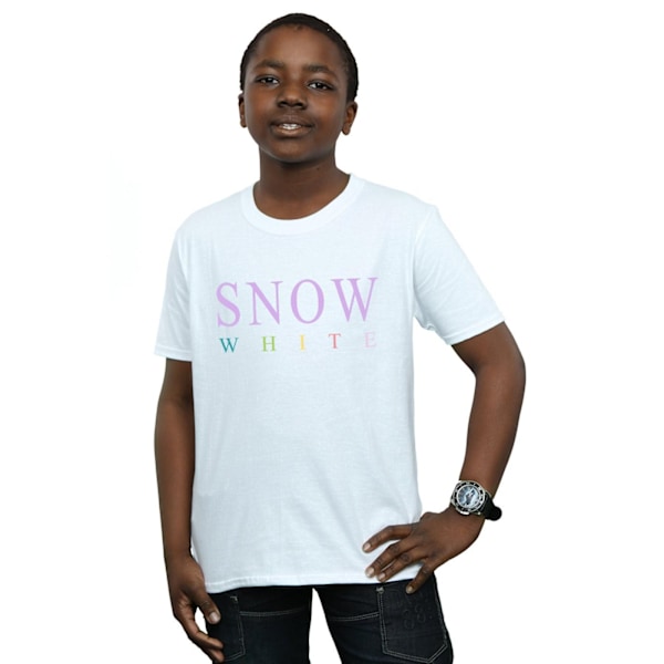 Disney Princess Boys Snow White Graphic T-Shirt 12-13 år Vit White 12-13 Years