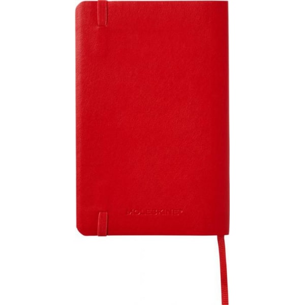 Moleskine Classic Pocket Soft Cover Ruled Notebook One Size Sca Scarlet Red One Size