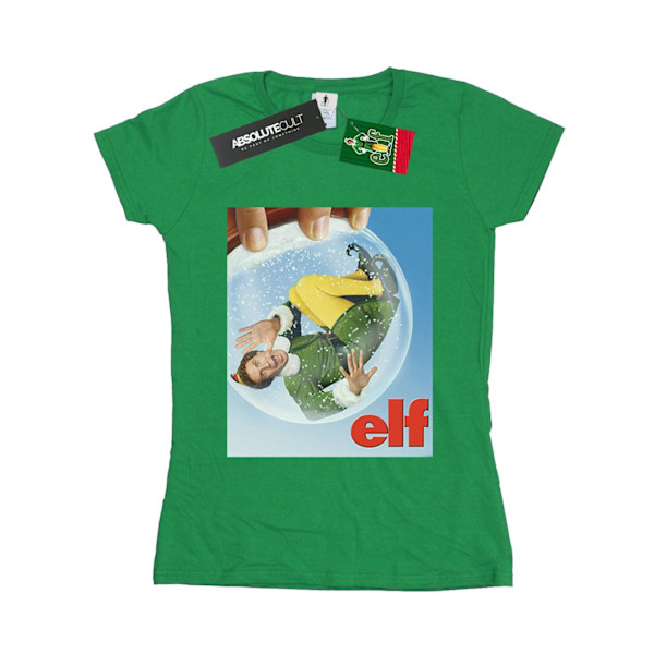 Elf Dam/Damer Snöglob Affisch Bomull T-shirt M Irländsk Grön Irish Green M