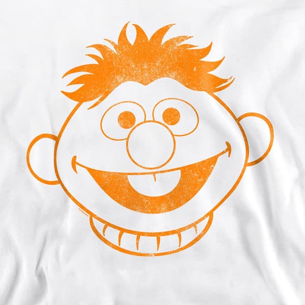 Sesamgatan Unisex Vuxen Ernie Tröja S Vit White S