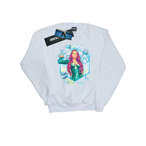 DC Comics Girls Aquaman Mera Geometric Sweatshirt 12-13 år W White 12-13 Years