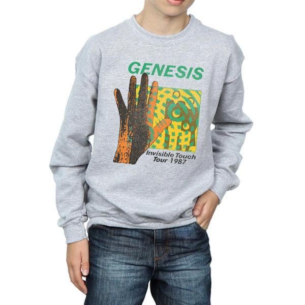 Genesis Boys Invisible Touch Tour Sweatshirt 7-8 år Sports G Sports Grey 7-8 Years