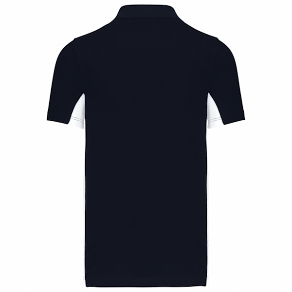 Kariban Herr Flag Polycotton Pique Poloshirt S Marinblå/Vit Navy/White S