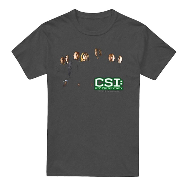 CSI Unisex Vuxen Shadow Cast T-Shirt XXL Kolgrå Charcoal XXL