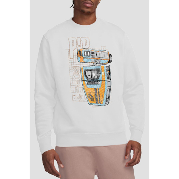 Star Wars: The Acolyte Unisex Vuxen Pip Droid Blueprint Sweatshirt White M