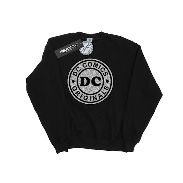 DC Comics Dam/Kvinnor DC Originals Crackle Logo Sweatshirt XL Black XL