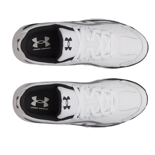 Under Armour Herr Tech Athletic Lädersneakers 7 UK Vit/Silver White/Silver/Black 7 UK