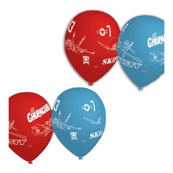 Disney Planes Story Characters Ballonger (paket med 6) One Size Bl Blue/Red One Size