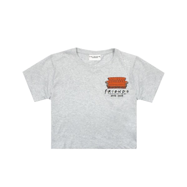 Friends Dam/Dam Central Perk Sofa Crop T-shirt XL Grå Ma Grey Marl XL