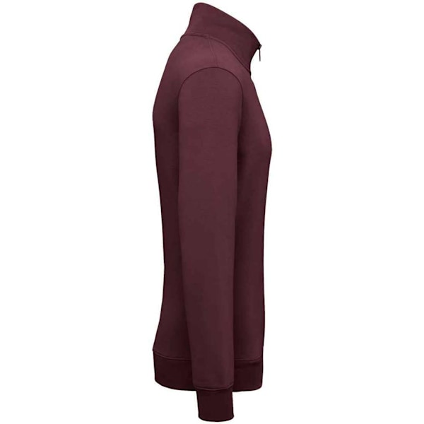 Native Spirit Herr Quarter Zip Sweatshirt XXL Mörk Körsbär Dark Cherry XXL