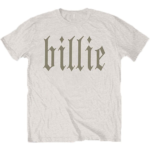 Billie Eilish Unisex Vuxen Billie 5 Ryggtryck Bomull T-shirt M Natural M