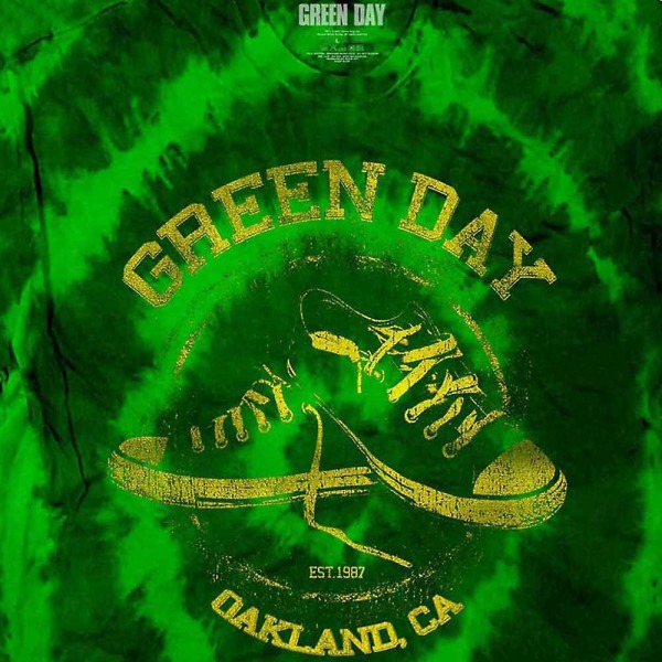 Green Day barn/barn All Stars Tie Dye T-shirt 5-6 år Gr Green 5-6 Years