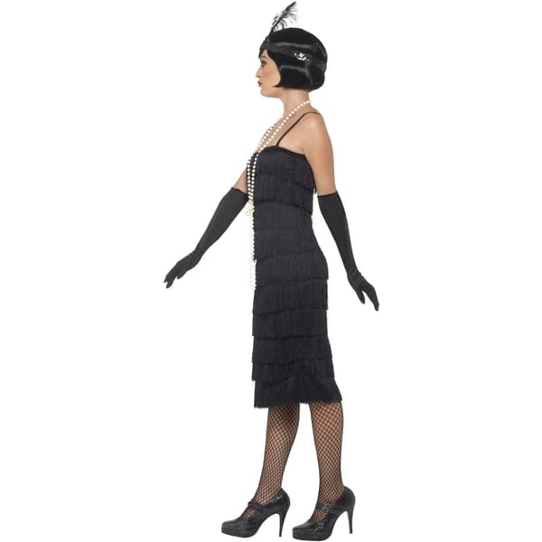 Smiffys Dam/Dam Flapper Kostym L Svart Black L