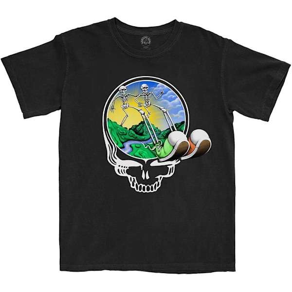Grateful Dead Unisex Vuxen Skeles Stepping T-Shirt M Svart Black M