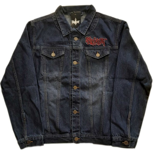 Slipknot Unisex Tribal Logo Denimjacka M Denim Blå Denim Blue M