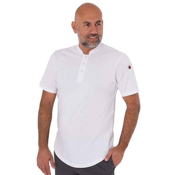 Le Chef Unisex Vuxen Piqué Stickad Kocktröja XS Vit White XS