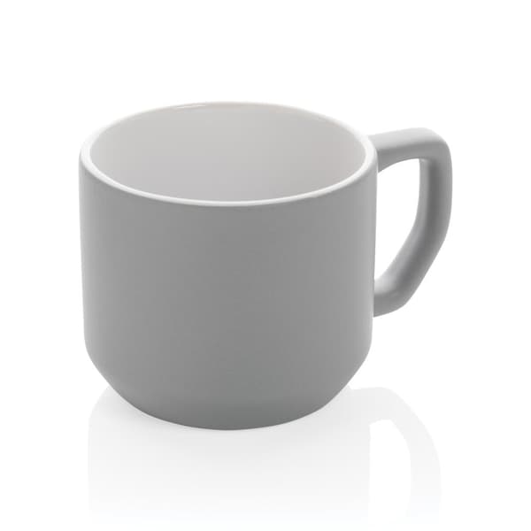 XD Collection Modern Keramisk Mugg 350ml En Storlek Grå Grey One Size