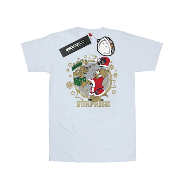 Tom And Jerry Herr Jul Överraskning T-shirt L Vit White L