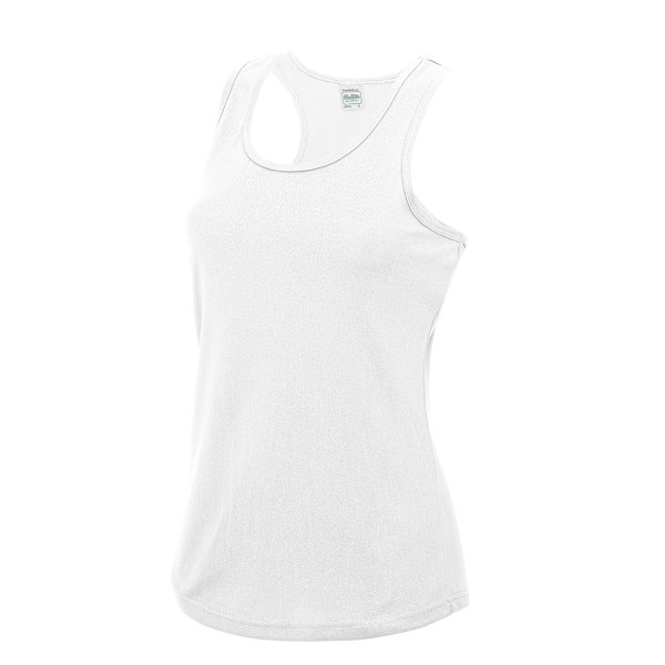 AWDis Just Cool Girlie Fit Sports Ladies Vest / Tank Top XXL Ar Arctic White XXL