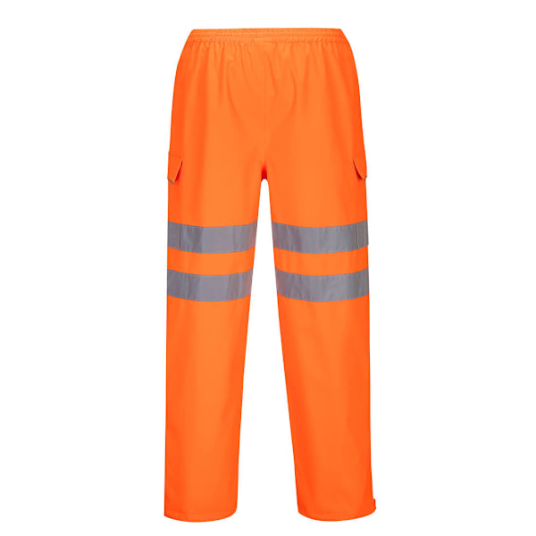 Portwest Hi-Vis Säkerhetsregnbyxor för Herrar M R Orange Orange M R