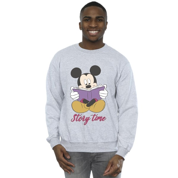 Disney Herr Mickey Mouse Story Time Sweatshirt XXL Sports Grey Sports Grey XXL