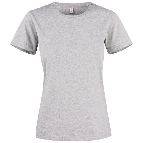 Clique Dam/Kvinnor Premium Melange T-Shirt M Grå Melange Grey Melange M