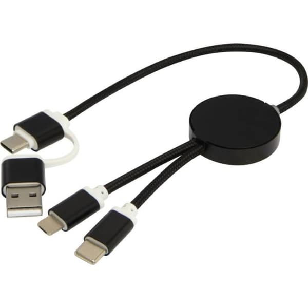 Alasia Återvunnen Aluminium 5 i 1 Laddningskabel One Size Solid Solid Black One Size