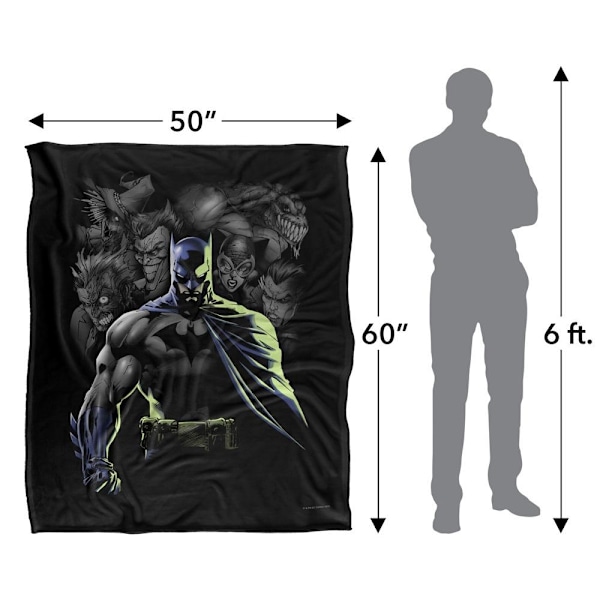 Batman Skurkar Filt One Size Flerfärgad Multicoloured One Size