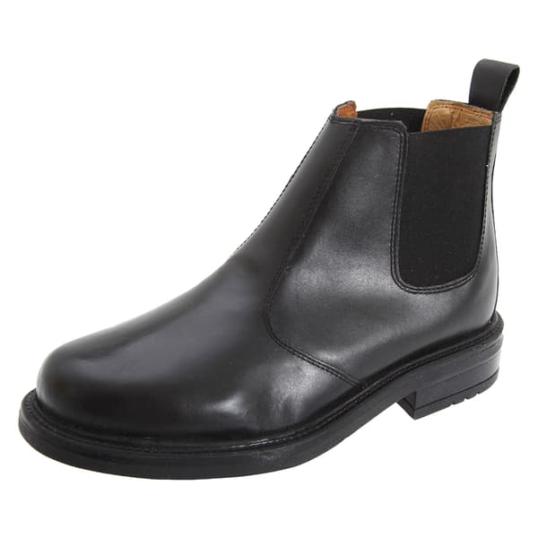 Roamers Herr Läder Kvartersfoder Gusset Chelsea Boots 8 UK B Black 8 UK