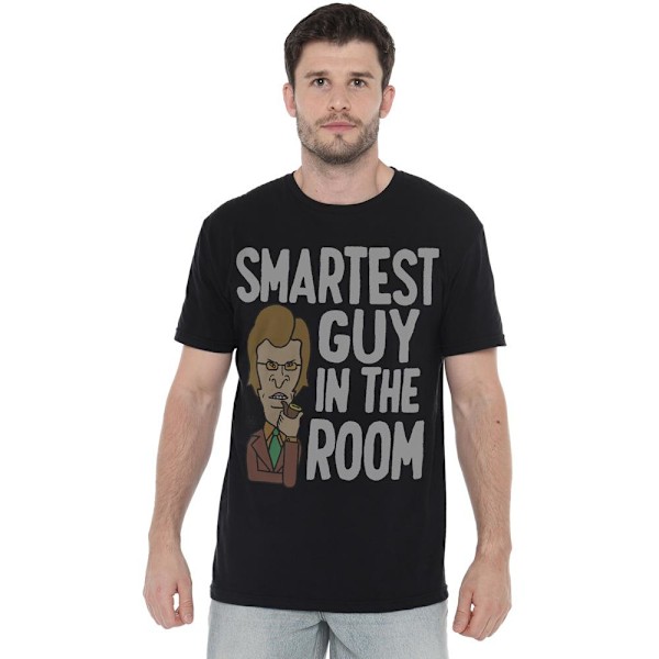 Beavis & Butthead Herr Smartaste Killen I Rummet T-Shirt 4XL Svart Black 4XL