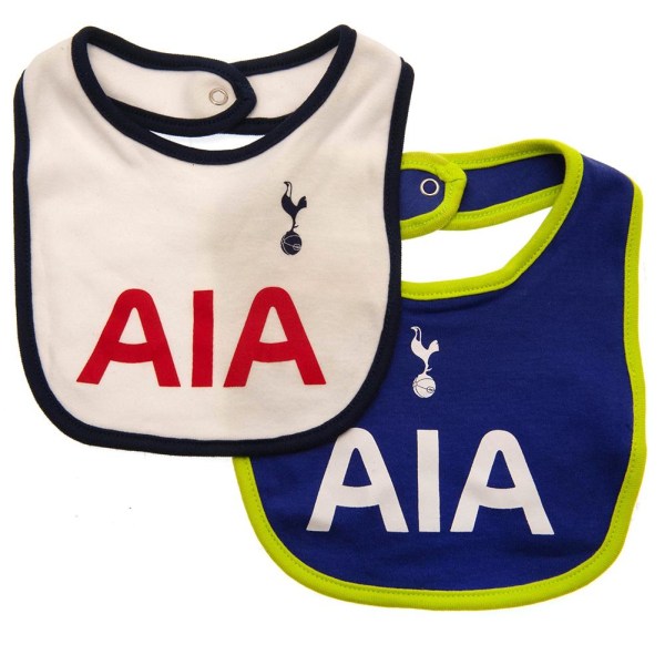 Tottenham Hotspur FC baby (förpackning med 2) One Size Vit/Navy White/Navy Blue/Lime Green One Size