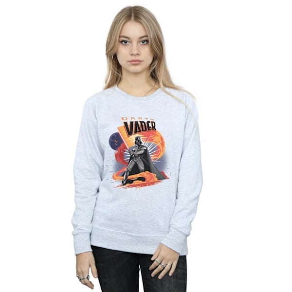 Star Wars Dam Darth Vader Swirling Fury Sweatshirt S Heather Grey S